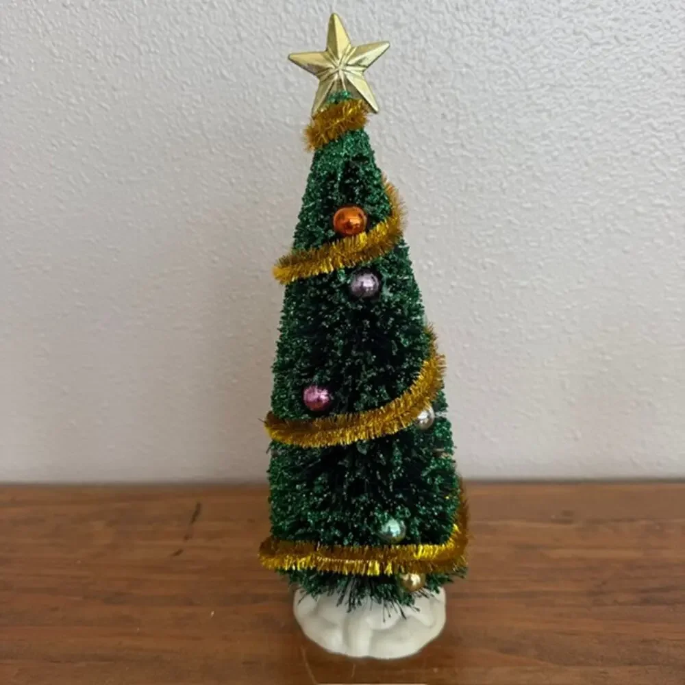 Misc Mixed Lot of Christmas Village Trees - Some Department 56 and Lemax